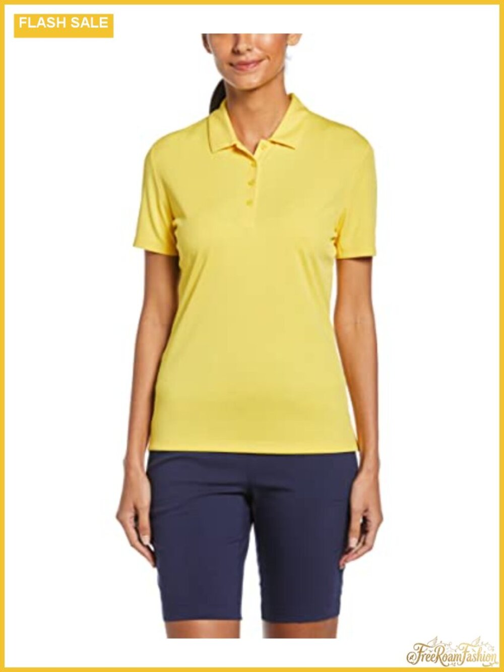 Callaway Women's Golf Polo Short Sleeve Moisture Wicking UPF 50 Stretch
